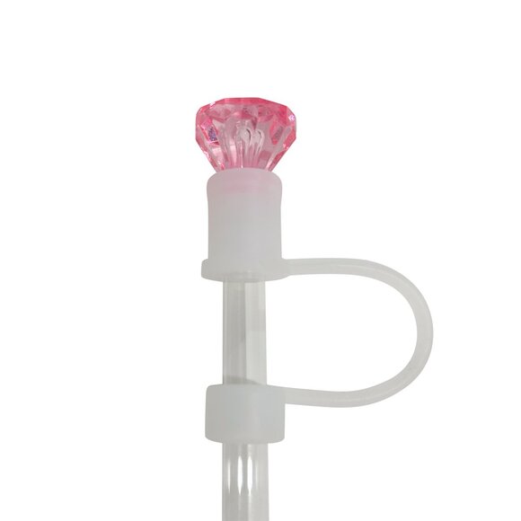 Pink DIAMOND STRAWTOPPER - Picture 1 of 2